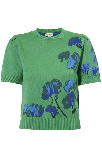 Short Sleeve Sweater Top Slide 1