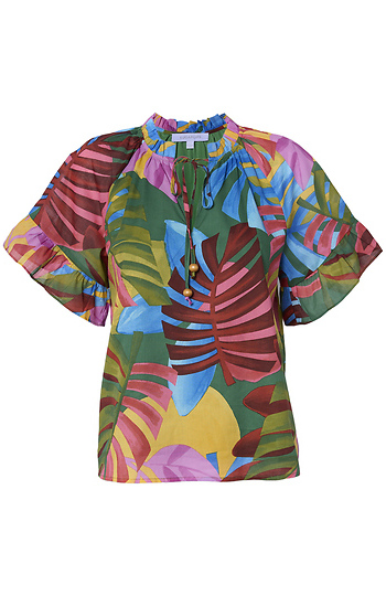 Tropical Printed Top Slide 1
