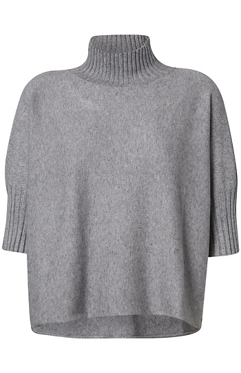 Turtleneck 3/4 Sleeve Sweater Slide 1