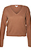 V-Neck Sweater with Exposed Seams Thumb 1