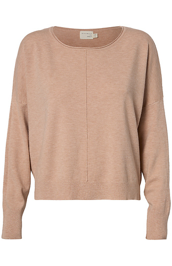 Long Sleeve Rolled Neckline Top Slide 1