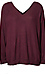 Double V Neck Long Sleeve Top Thumb 1