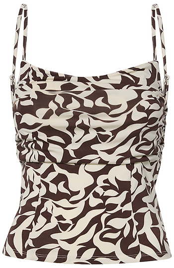 Printed Sleeveless Top Slide 1