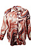 Marble Print Button Up Shirt Thumb 1