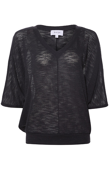 Sloan Short Sleeve Slub Knit Top Slide 1