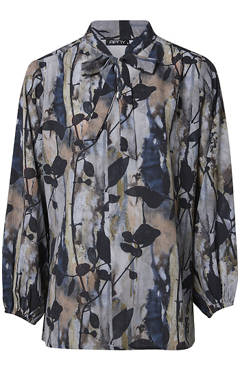 Tie-Neck Blouse Slide 1