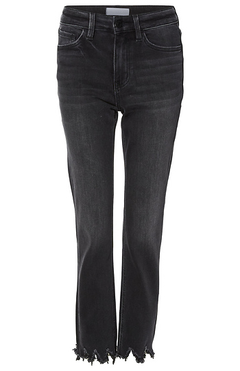 High Rise Slim Straight Jean Slide 1