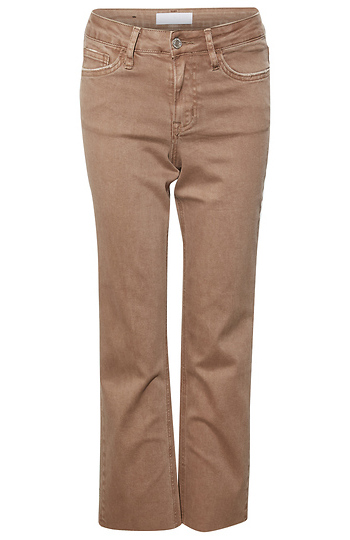 Mid Rise Cropped Straight Jeans Slide 1