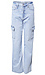 High Rise Cargo Utility Jeans Thumb 1