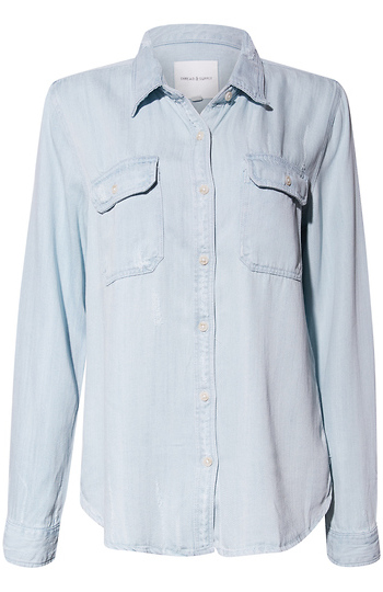 Thread & Supply Denim Shacket Slide 1