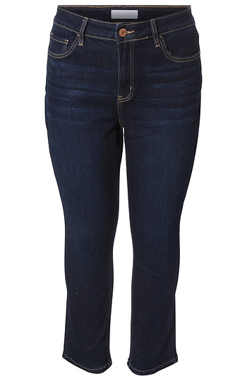 High Rise Slim Straight Jean Slide 1