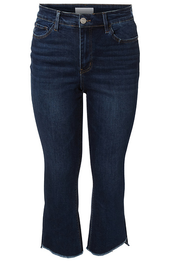 High Rise Cropped Flare Jean Slide 1