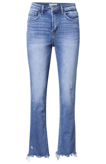 Frayed Hem Slim Straight Slide 1