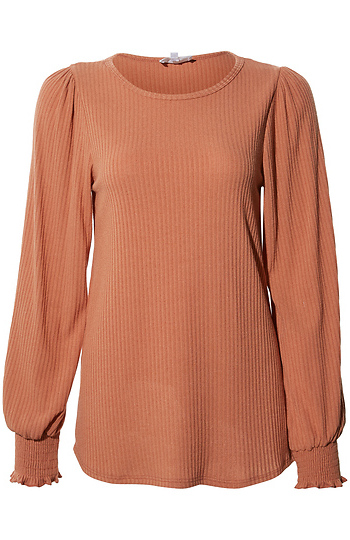 Long Sleeve with Smocked Cuff Slide 1