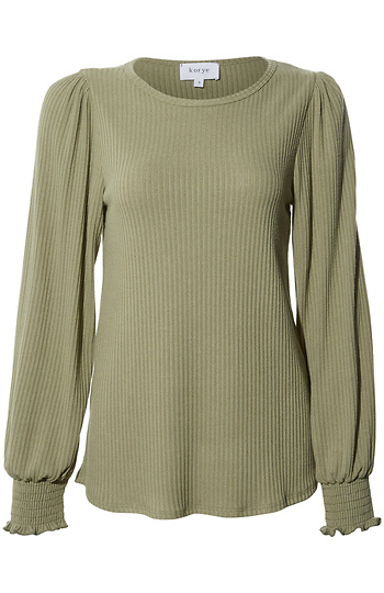 Long Sleeve with Smocked Cuff Slide 1
