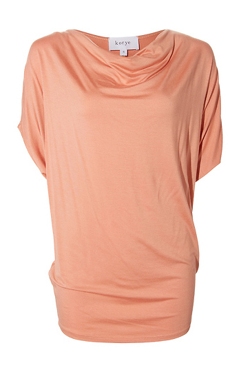 Cowl Neck Dolman Sleeve Top Slide 1