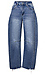 High Rise Barrel Leg Denim Thumb 1