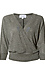 Surplice 3/4 Sleeve Waffle Top Thumb 1