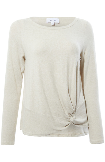 Front Knot Long Sleeve Slide 1