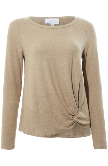 Front Knot Long Sleeve Slide 1