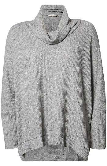 Cowl Neck Long Sleeve Top Slide 1