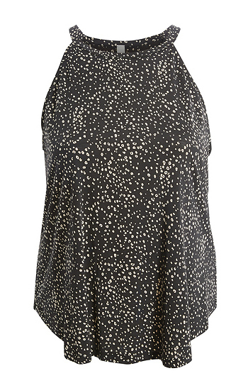 Leopard Print Halter Top Slide 1