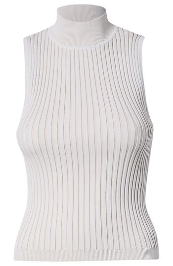 Sleeveless Mock Neck Slide 1