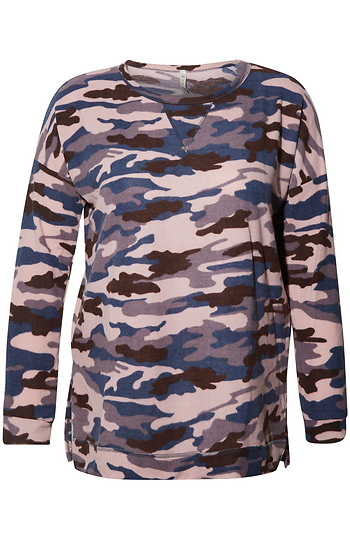 Camo Long Sleeve Top Slide 1