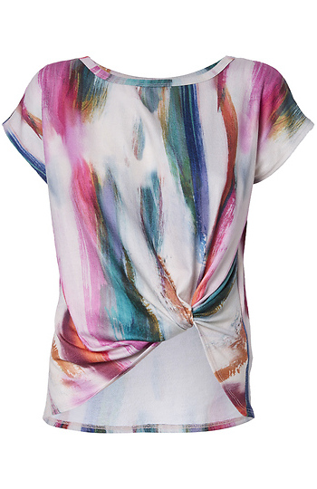 Watercolor Side Knot Top Slide 1
