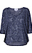 3/4 Sleeve Stripe Top Thumb 1