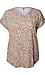 Animal Print Short Sleeve Top Thumb 1