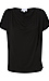 Short Sleeve Cowl Neck Top Thumb 1