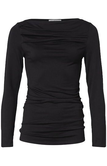 Cowl Neck Long Sleeve Top Slide 1