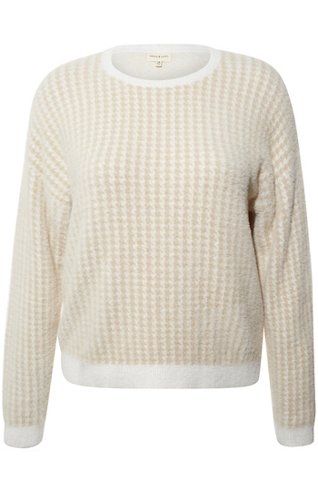 Thread & Supply Fuzzy Houndstooth Sweater Slide 1