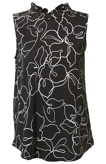 Floral Ruffle Tank Slide 1