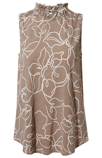 Floral Ruffle Tank Slide 1