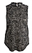 Mock Neck Printed Sleeveless Top Thumb 1