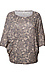 Printed Dolman Sleeve Top Thumb 1