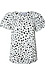 Printed Ruffle Sleeve Top Thumb 1