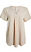 Front Pleat V Neck Top Thumb 1