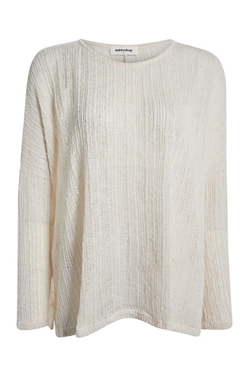 Textured Knit Long Sleeve Slide 1