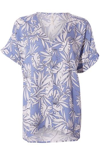 Tropical Print Dolman Top Slide 1