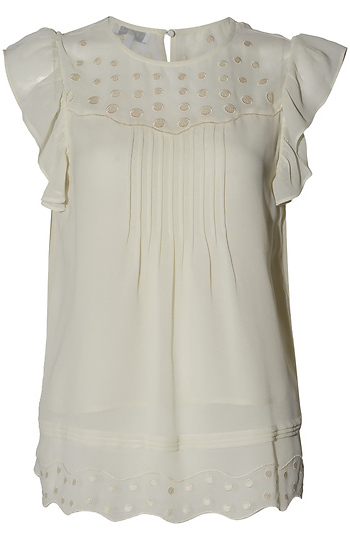Short Sleeve Ruffle Top Slide 1