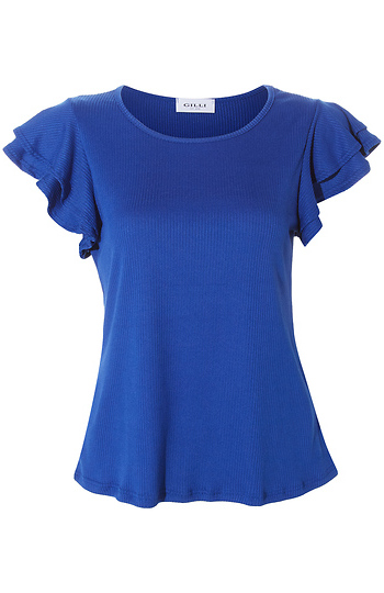 Short Flowy Sleeve Top Slide 1
