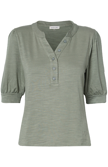 Half Button Tee Slide 1