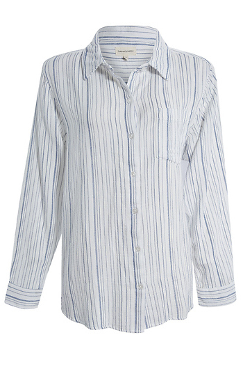Thread & Supply Striped Button Up Shirt Slide 1