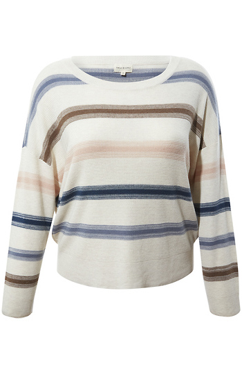Thread & Supply Multi Colored Stripe Sweater Slide 1