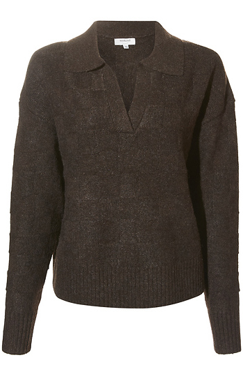 Textured Sweater Slide 1