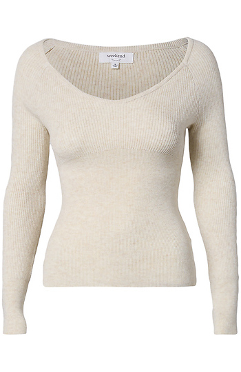 Thread & Supply V-Neck Ribbed Top Slide 1