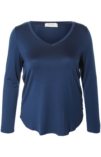 V-Neck Long Sleeve Top Slide 1
